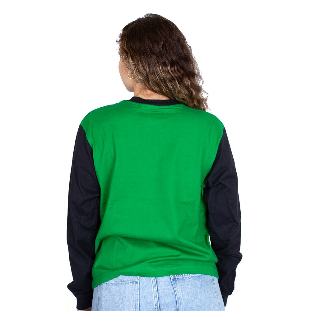 Classic Oregon O, Nike, Green, Long Sleeve, Cotton, Women, Boxy, T-Shirt, 813952